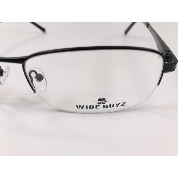 New Wide Guyz Black CAPONE Eyeglasses 61mm for The Stylish Large Man - Picture 9 of 11